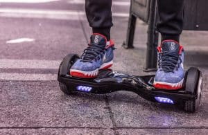 Utilisation d'un hoverboard