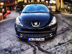 Voiture noir Peugeot