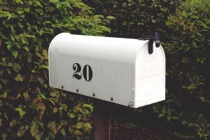 Boite aux lettres blanches style américain