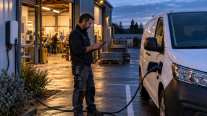 Recharge programmée d’un utilitaire électrique